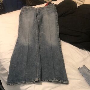 Vintage Silver Jeans Mid Rise Flare Light Wash Made In Canada Women's 33​​